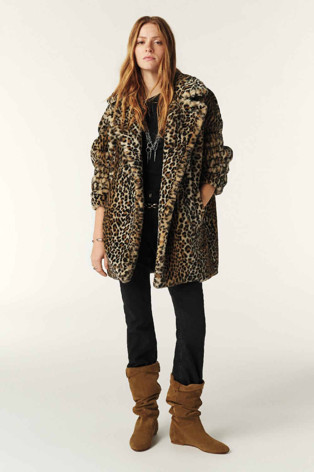 ba&sh Manteau Longueur Midi Jade Naturel