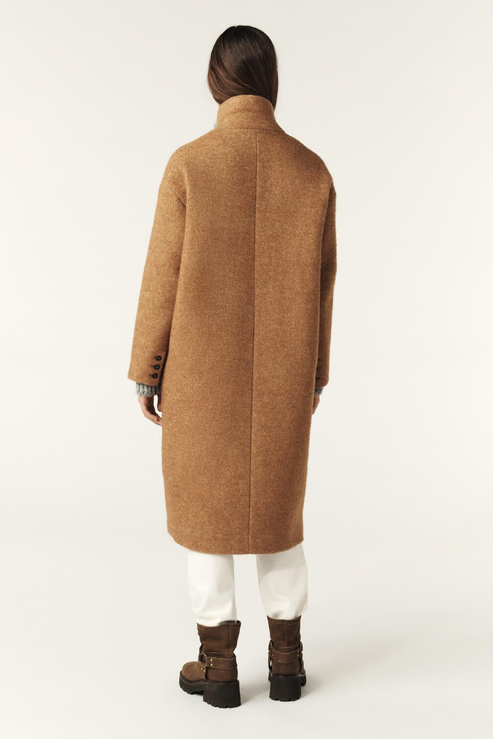 Ba&sh Manteau Oversize Tao Marron