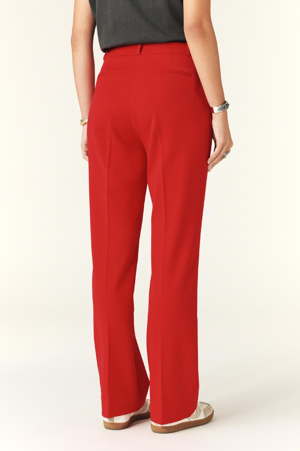 Ba&sh Pantalon Bootcut Caly Rouge