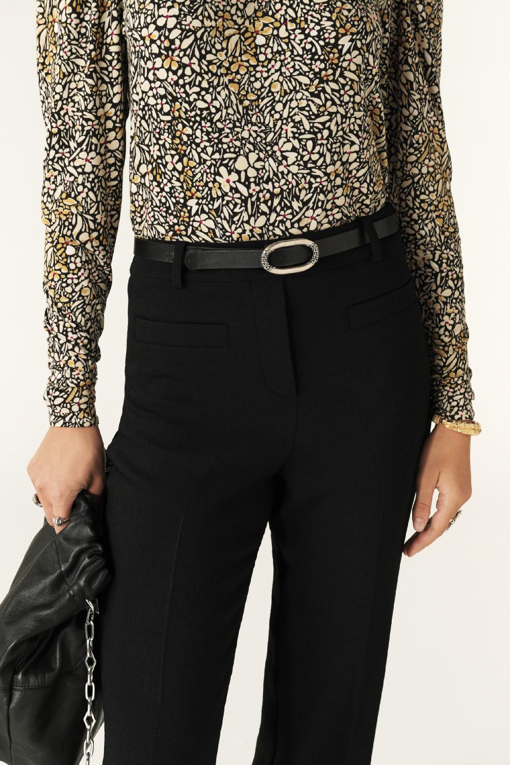 Ba&sh Pantalon Bootcut Omento Noir