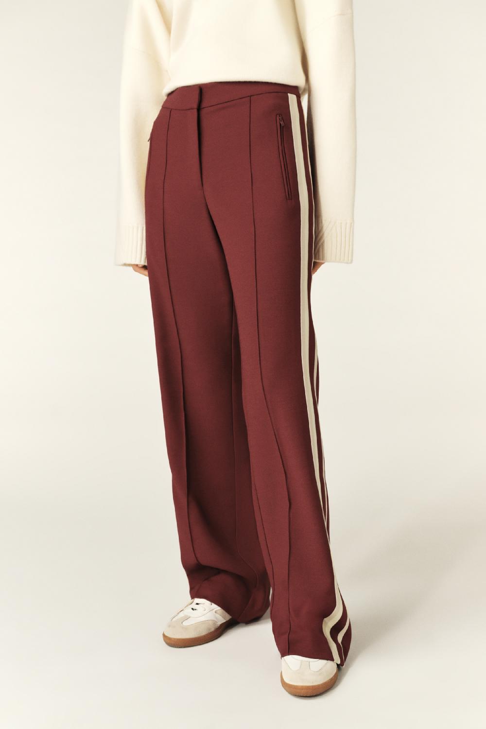 Ba&sh Pantalon Bootcut Soda Rouge