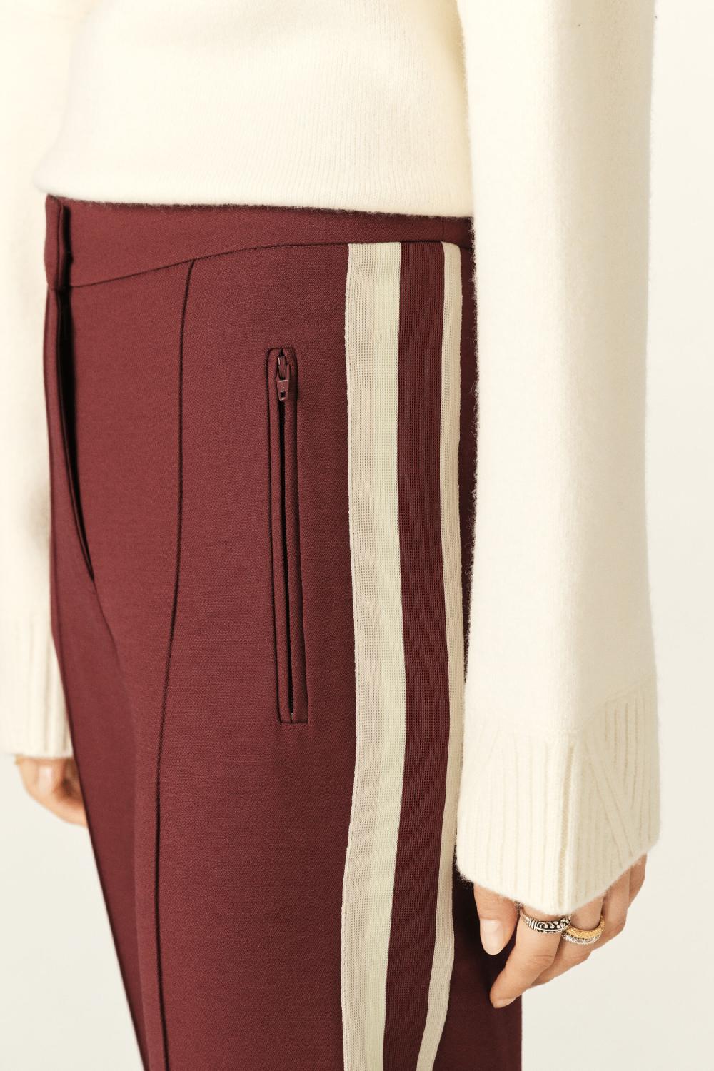 Ba&sh Pantalon Bootcut Soda Rouge