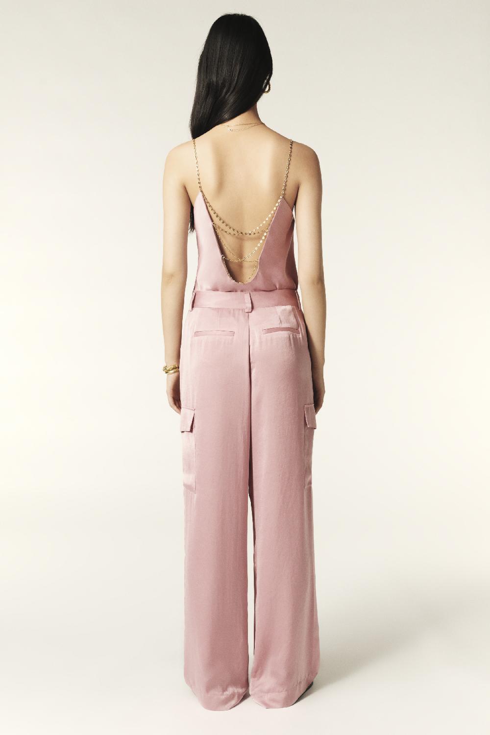 Ba&sh Pantalon Cargo Cary Vieux Rose