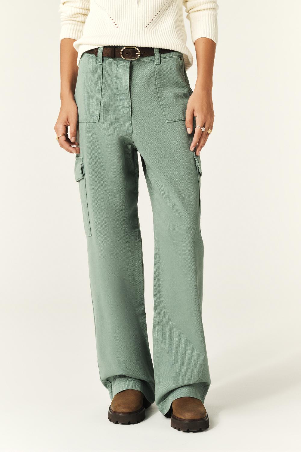Ba&sh Pantalon Cargo Corlou Vert