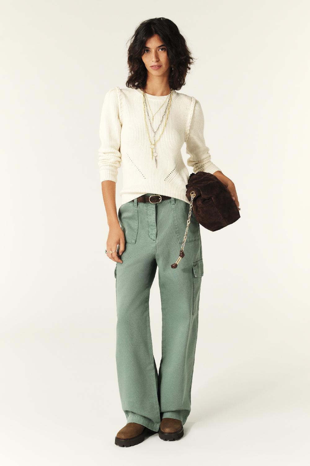 ba&sh Pantalon Cargo Corlou Vert