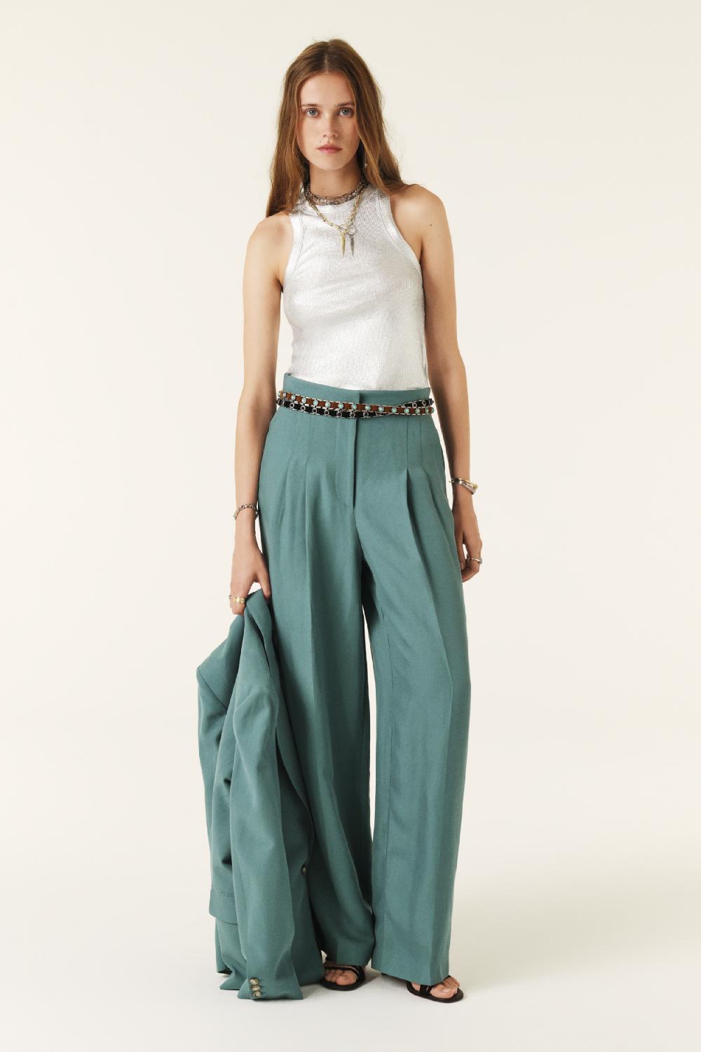 ba&sh Pantalon Chic Gadwin Vert
