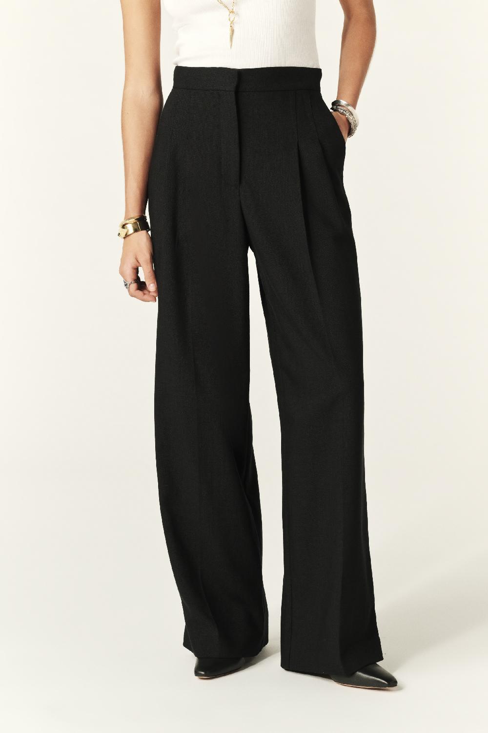 Ba&sh Pantalon Edwin Noir