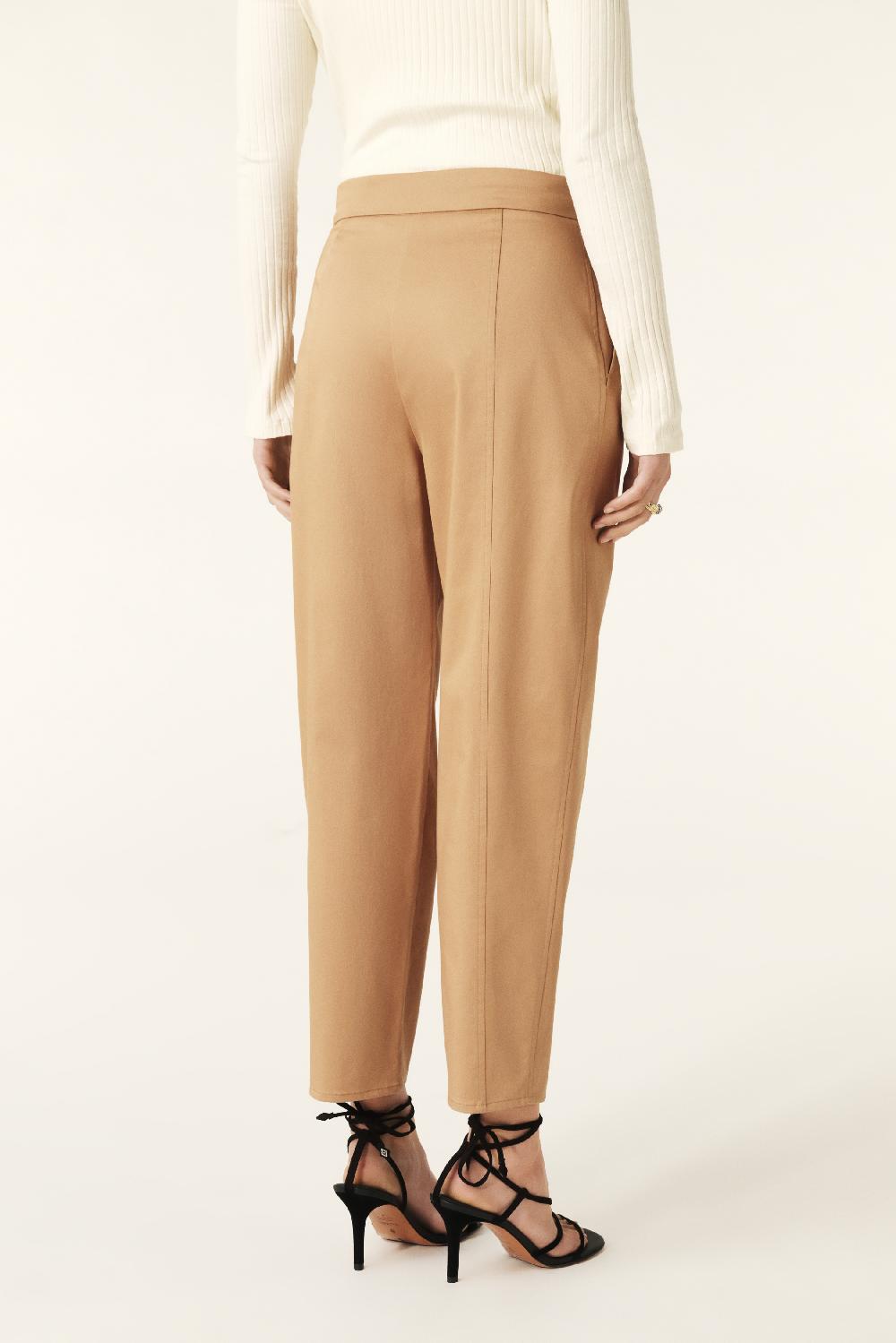 Ba&sh Pantalon En Tweed Baya Marron