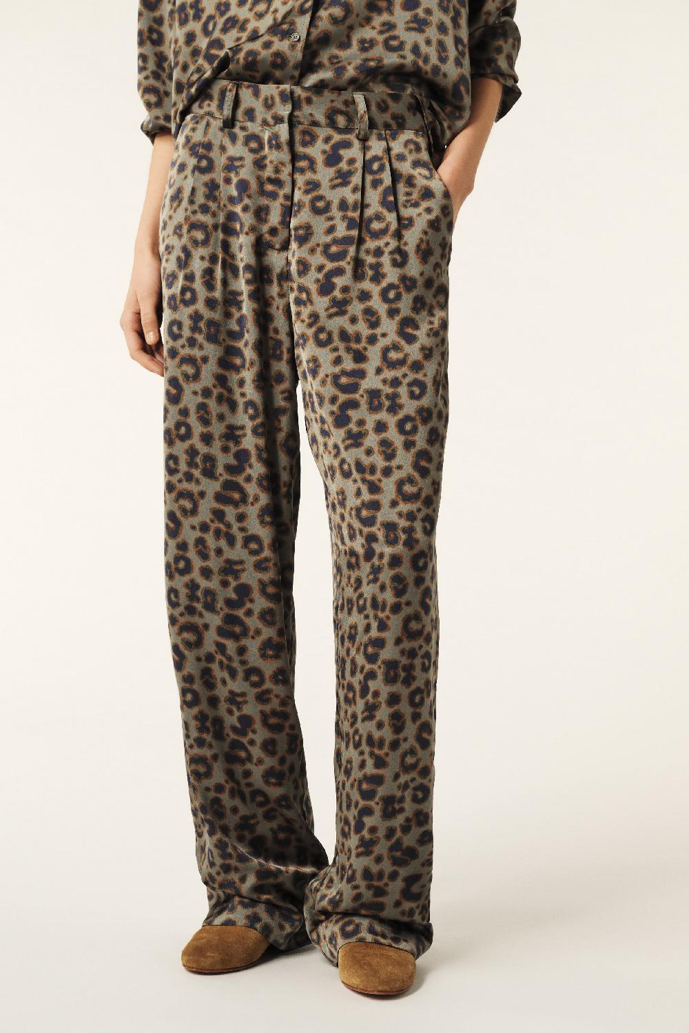 Ba&sh Pantalon Fluide Bloy Kaki