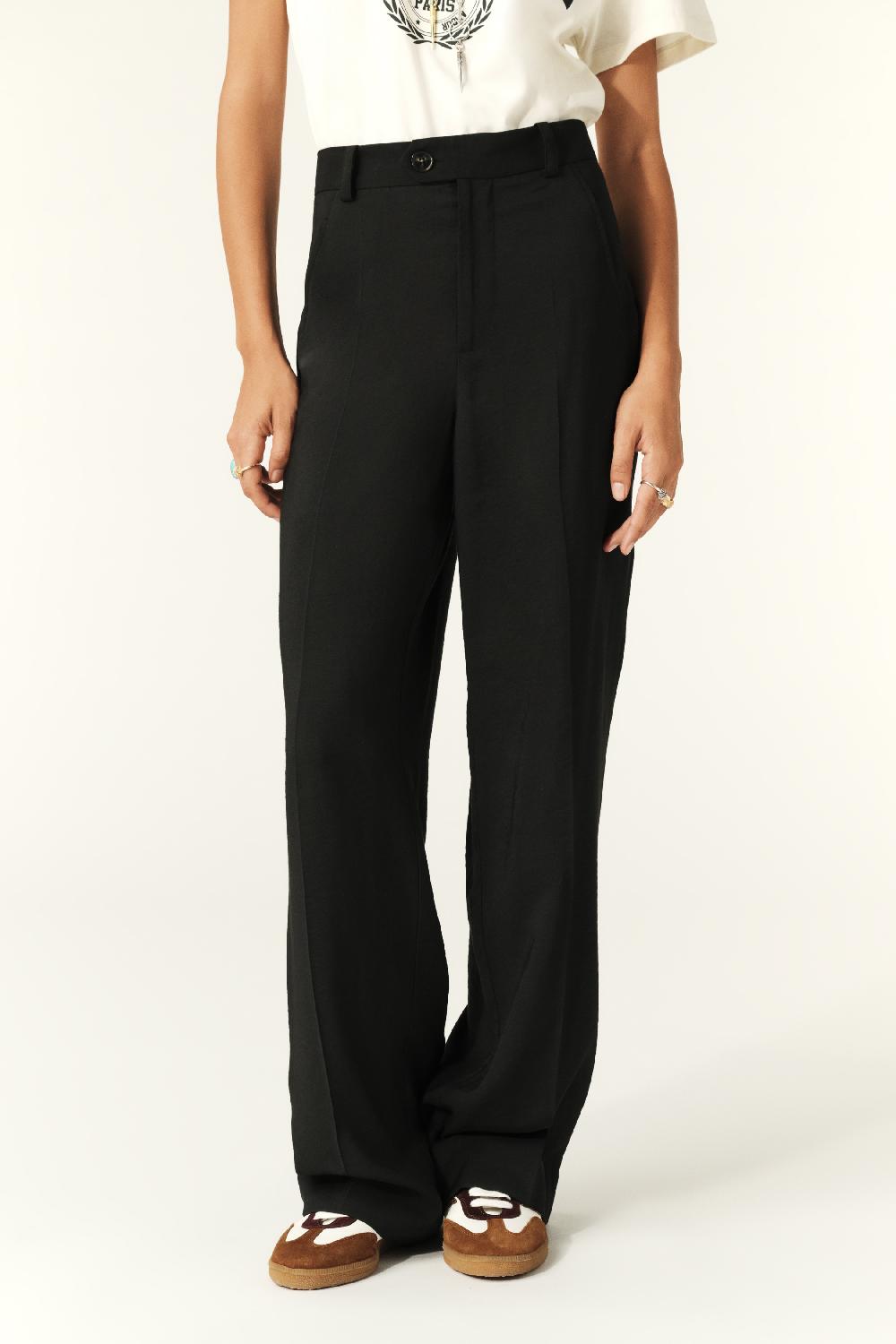 Ba&sh Pantalon Large Blankey Noir