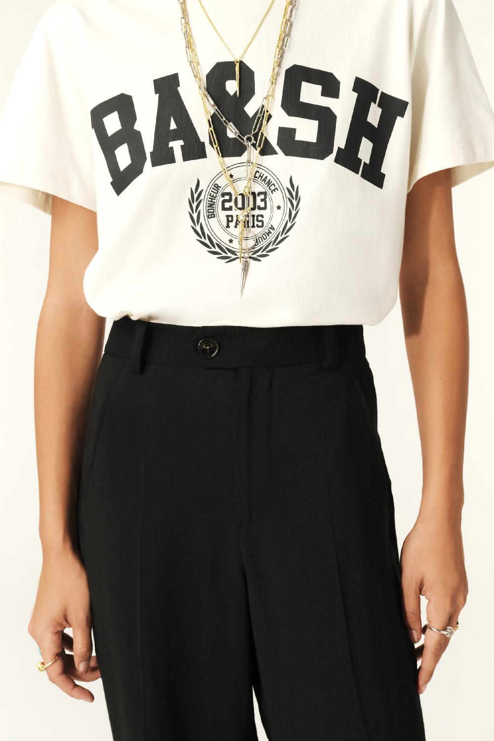 Ba&sh Pantalon Large Blankey Noir