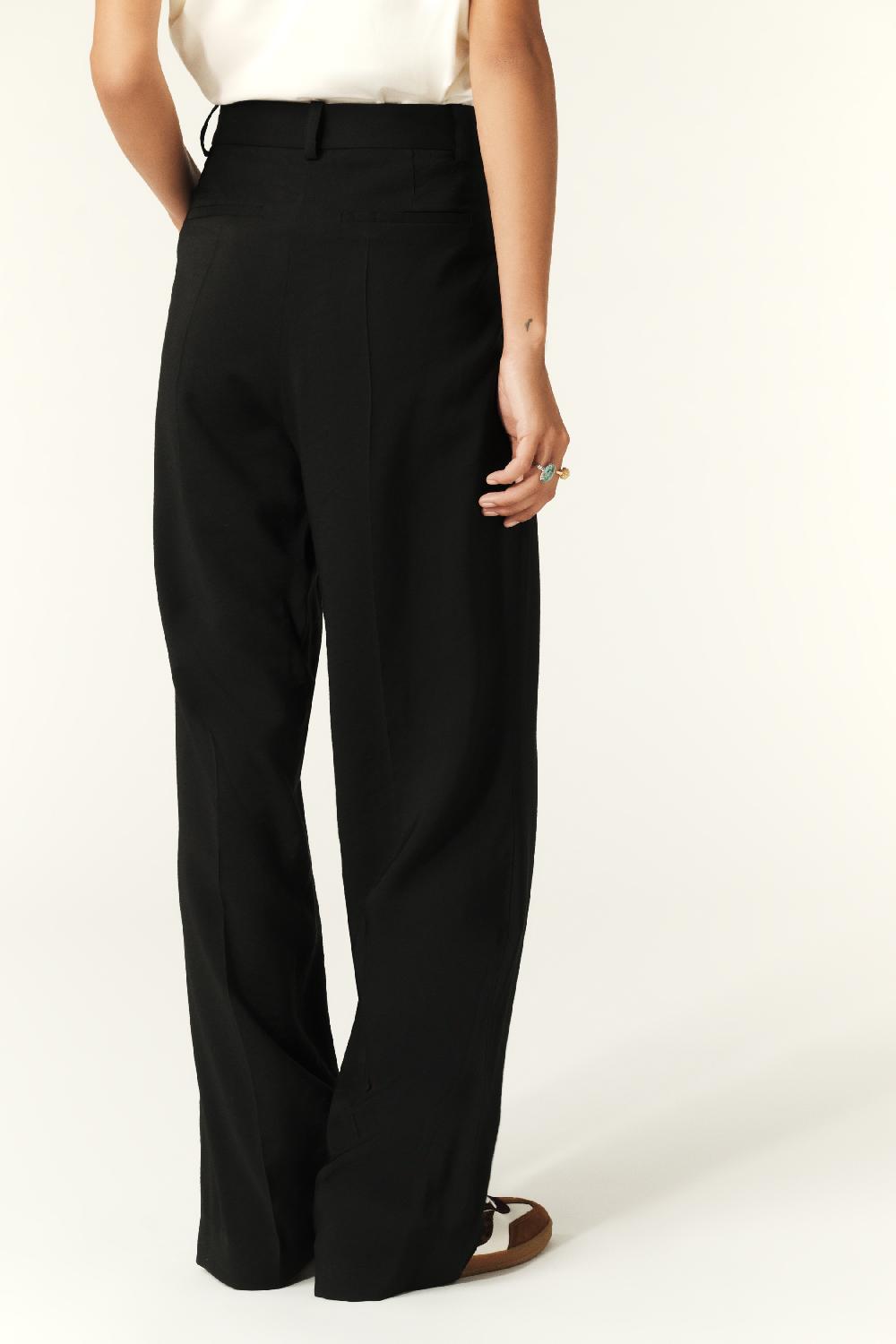 Ba&sh Pantalon Large Blankey Noir