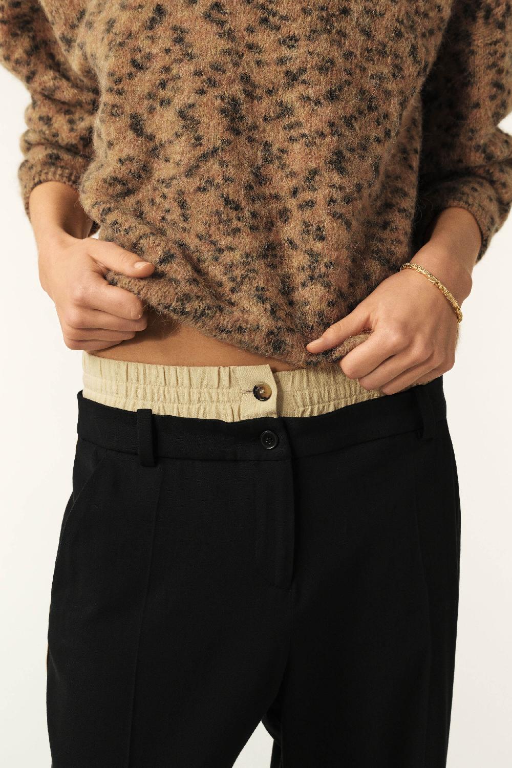 Ba&sh Pantalon Large Gigi Noir