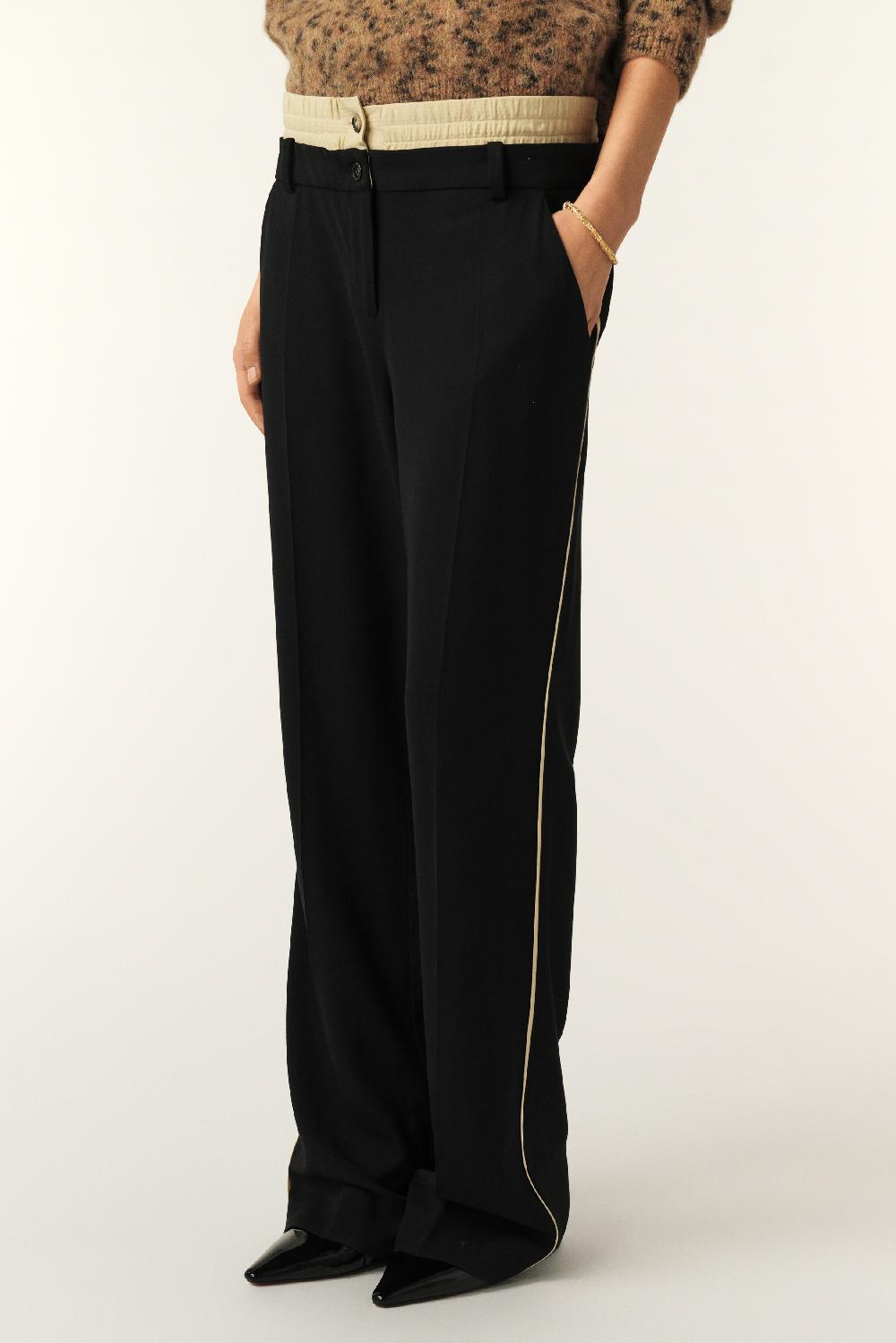 Ba&sh Pantalon Large Gigi Noir