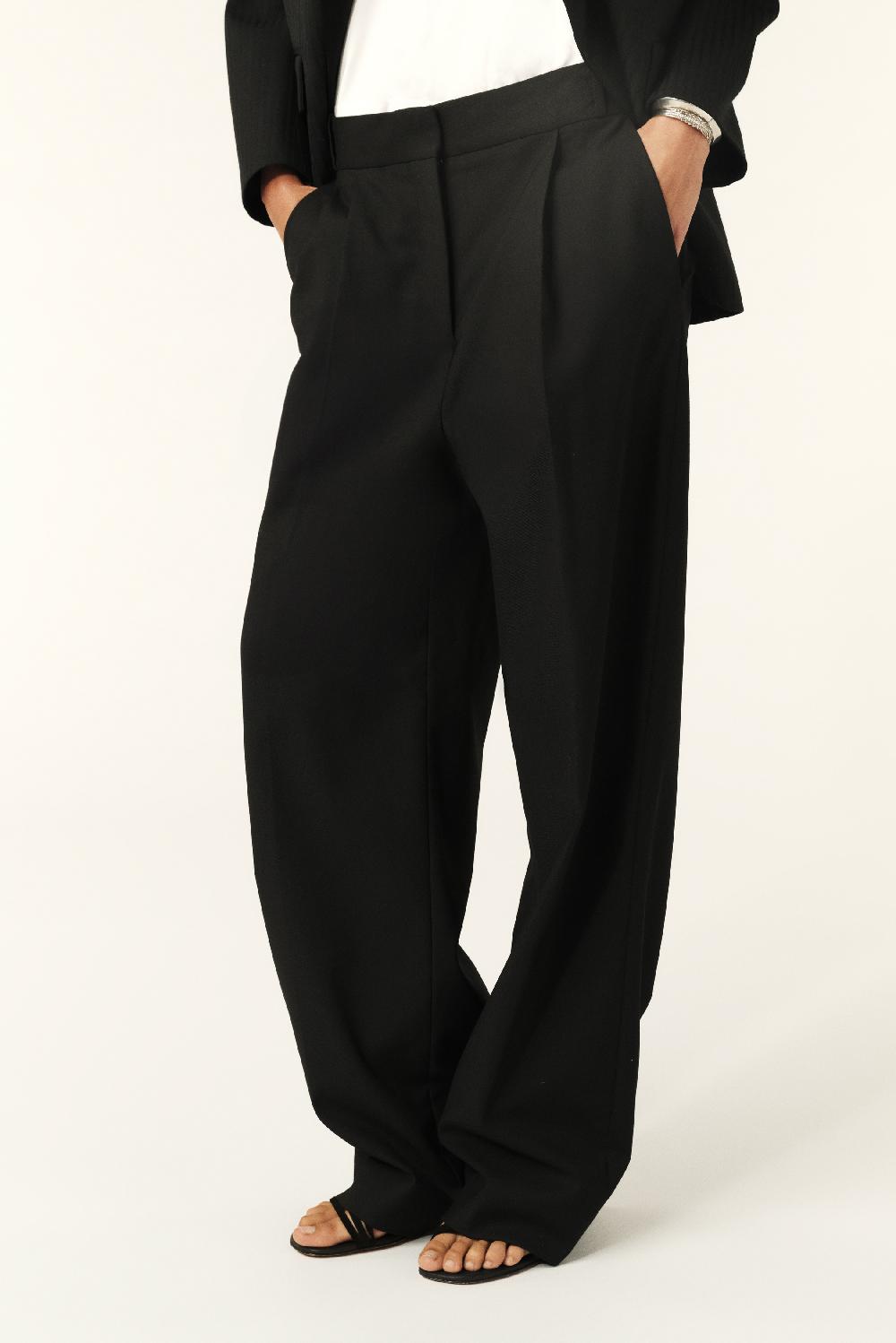 Ba&sh Pantalon Taille Basse Jona Noir