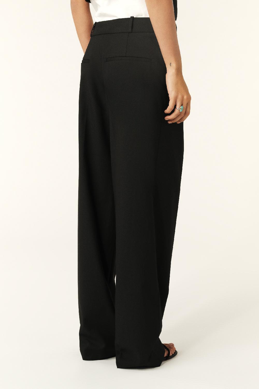 Ba&sh Pantalon Taille Basse Jona Noir