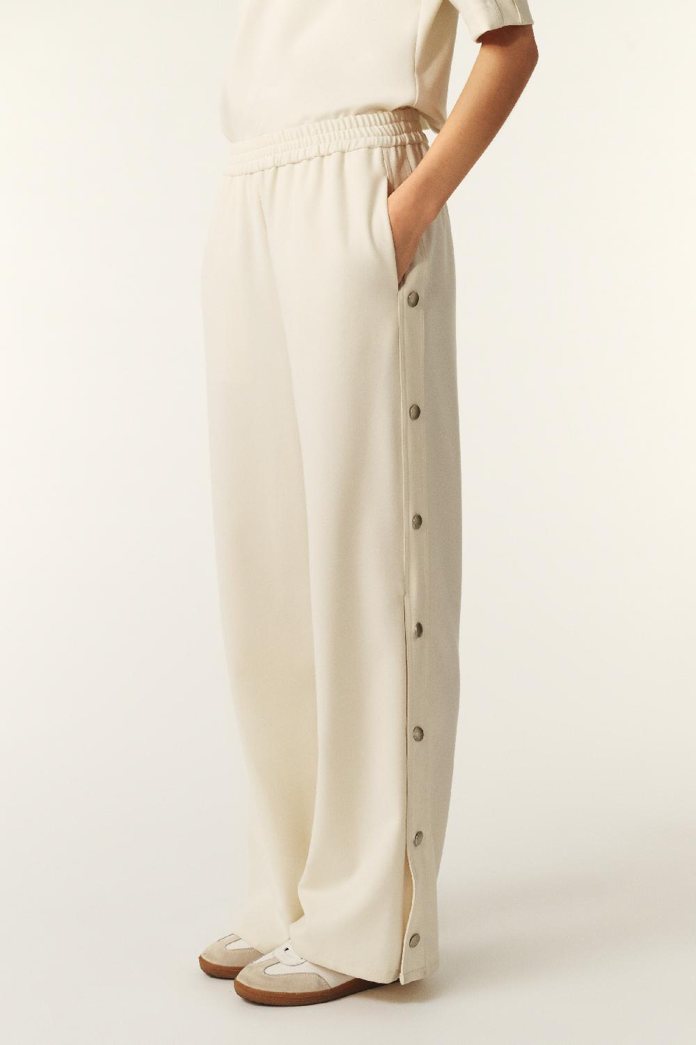 Ba&sh Pantalon Tyle Casual Josta Blanc Ecru