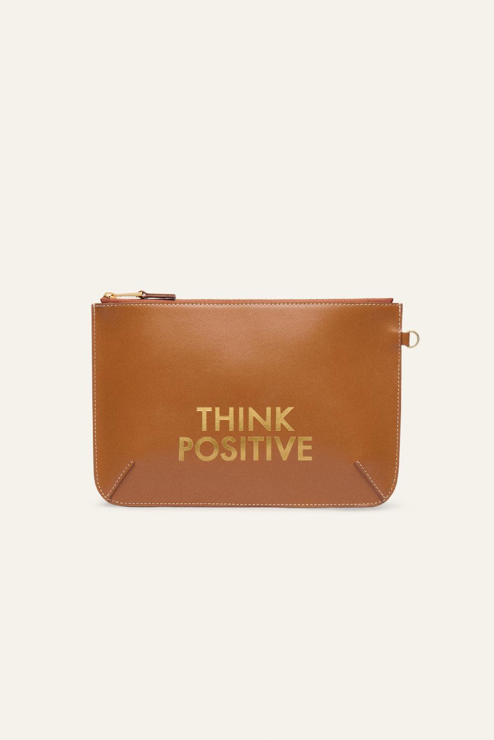 ba&sh Pochette Rectangulaire Think Marron