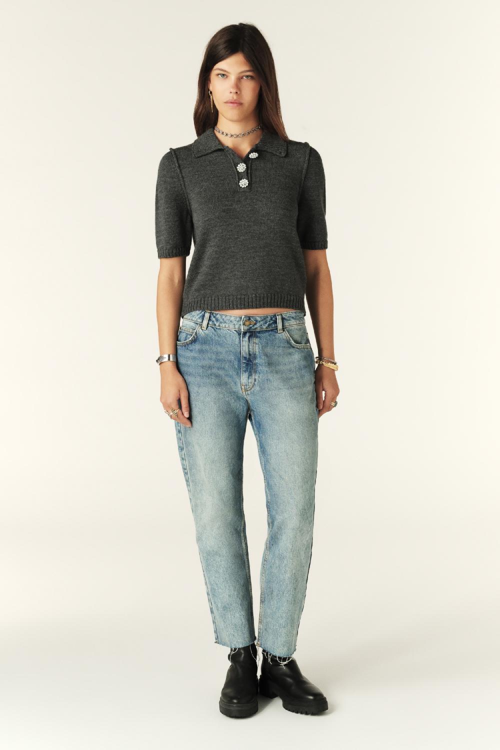 Ba&sh Polo Court Tylak Gris