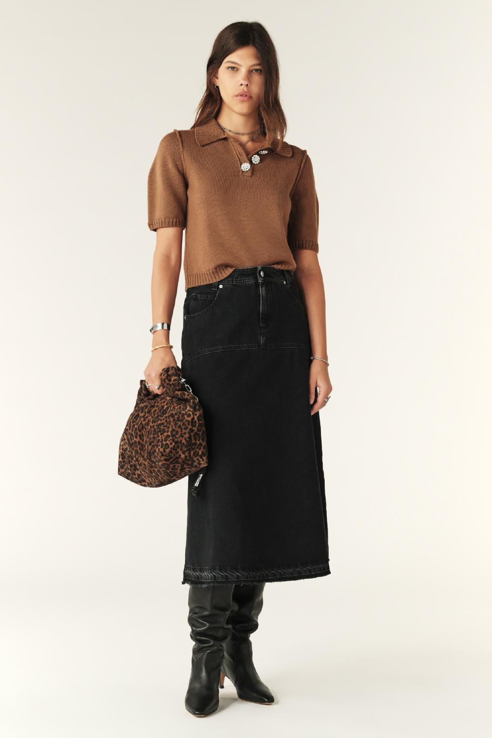 Ba&sh Polo Court Tylak Marron