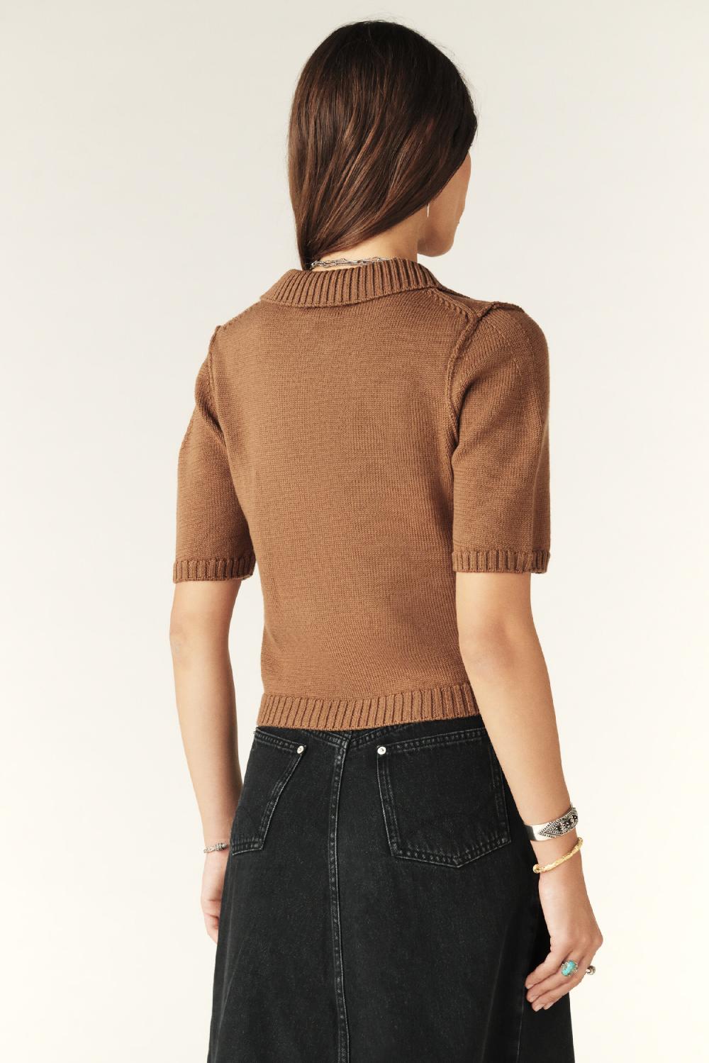 Ba&sh Polo Court Tylak Marron