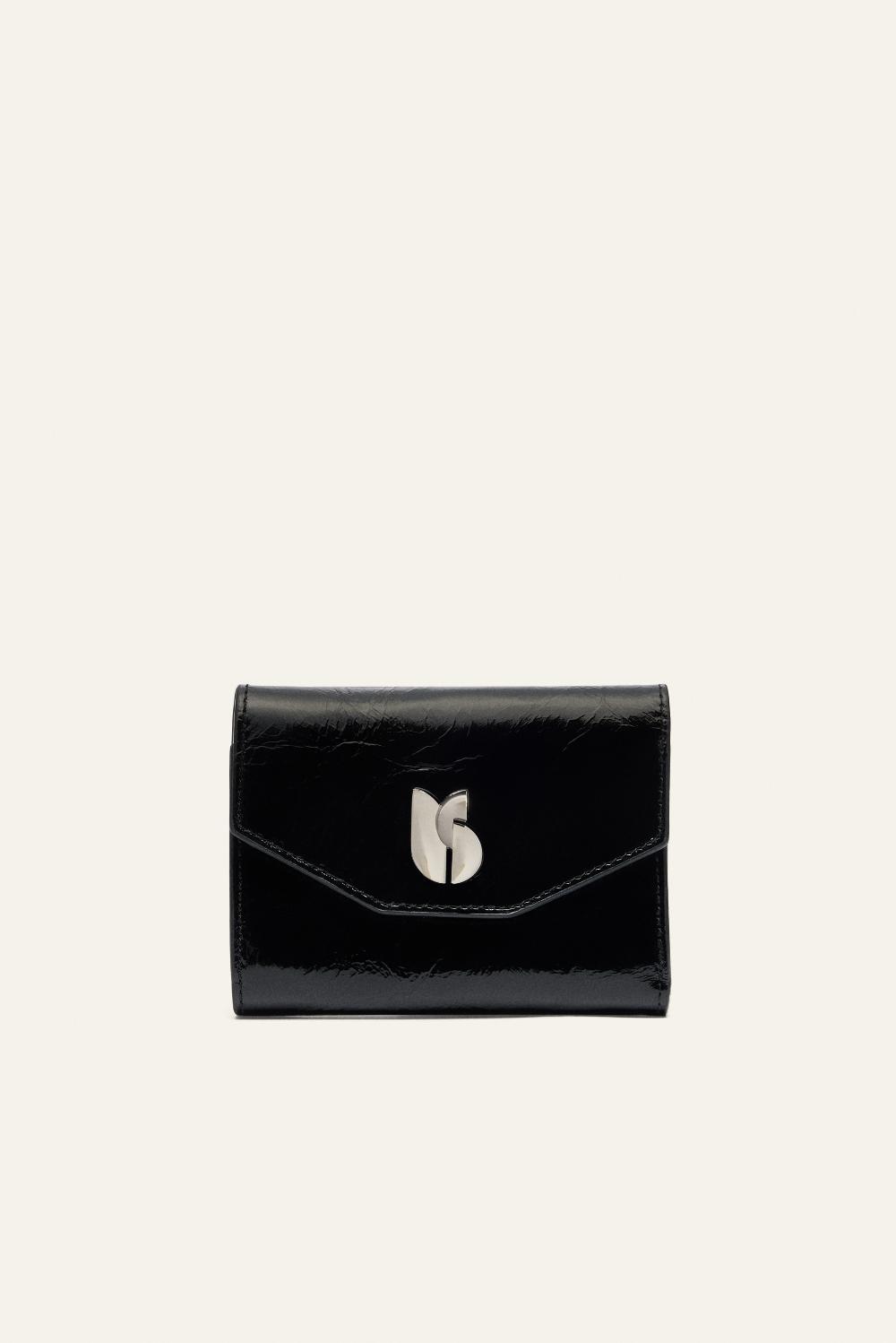 Ba&sh Portefeuille Trifold Sign Noir