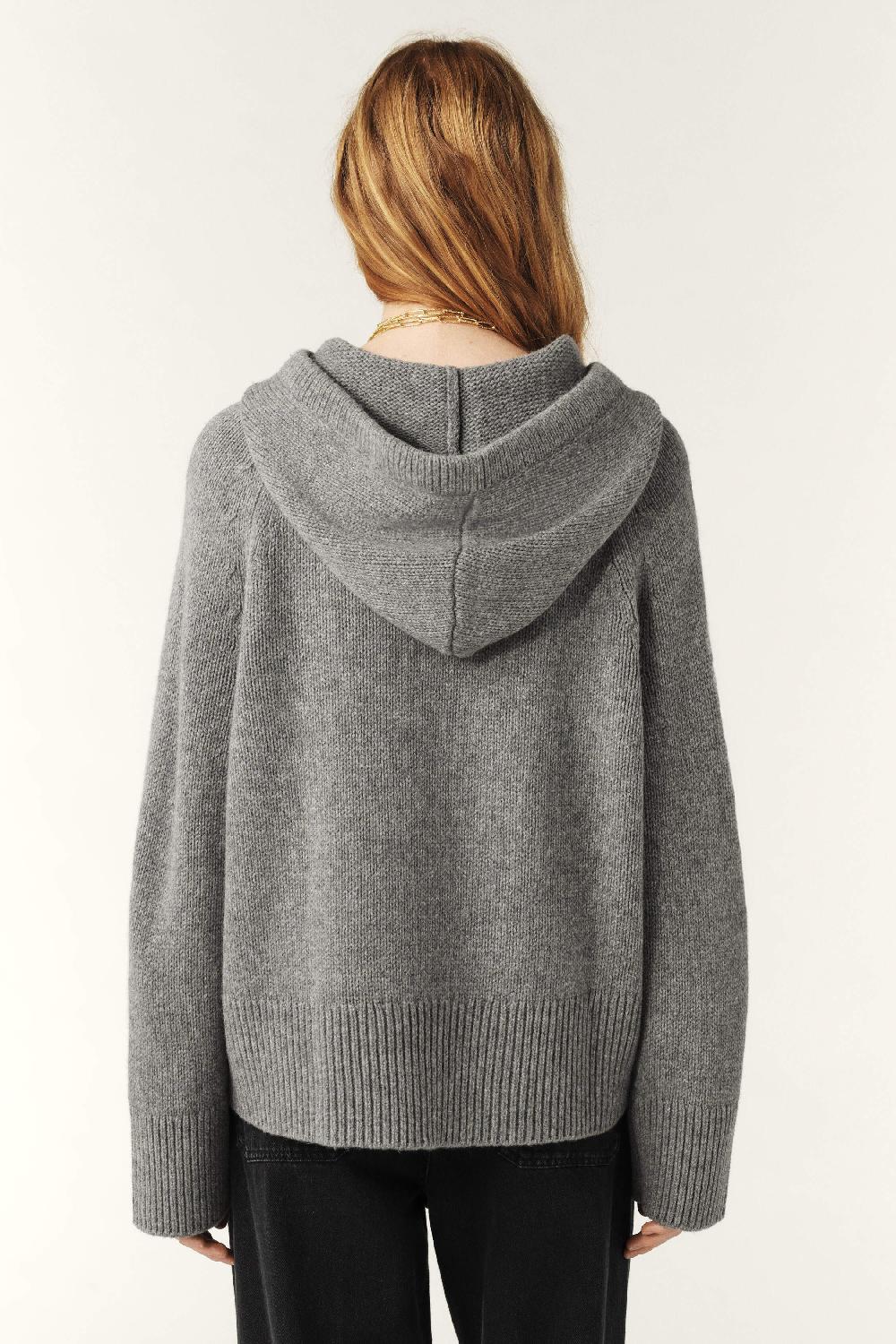 Ba&sh Pull à Capuche Yonda Gris