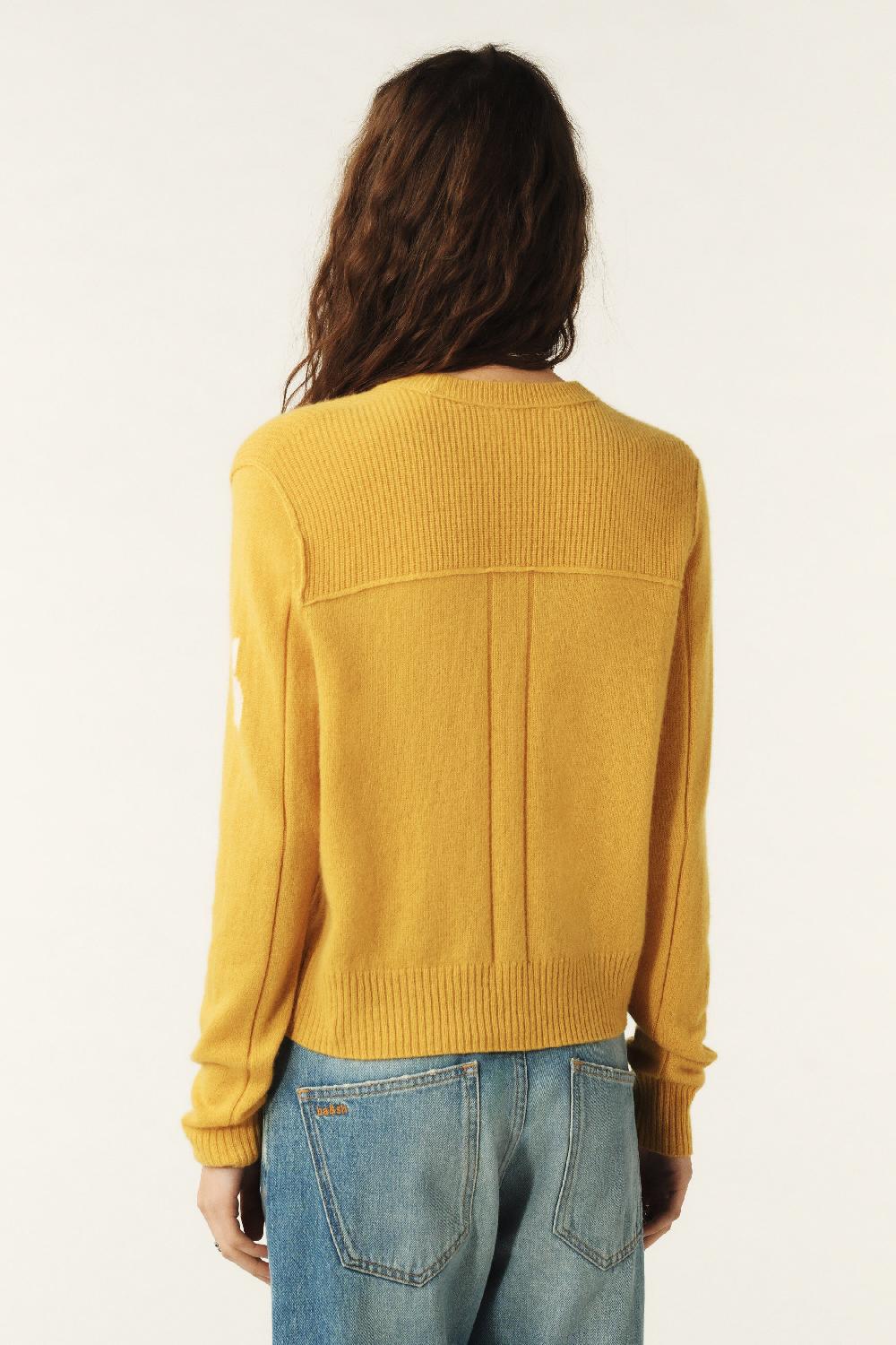 Ba&sh Pull Cachemire Charlotte Jaune
