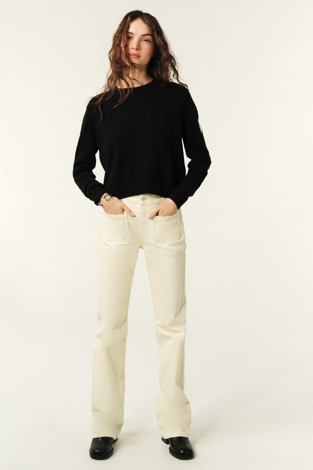 Ba&sh Pull Cachemire Charlotte Noir