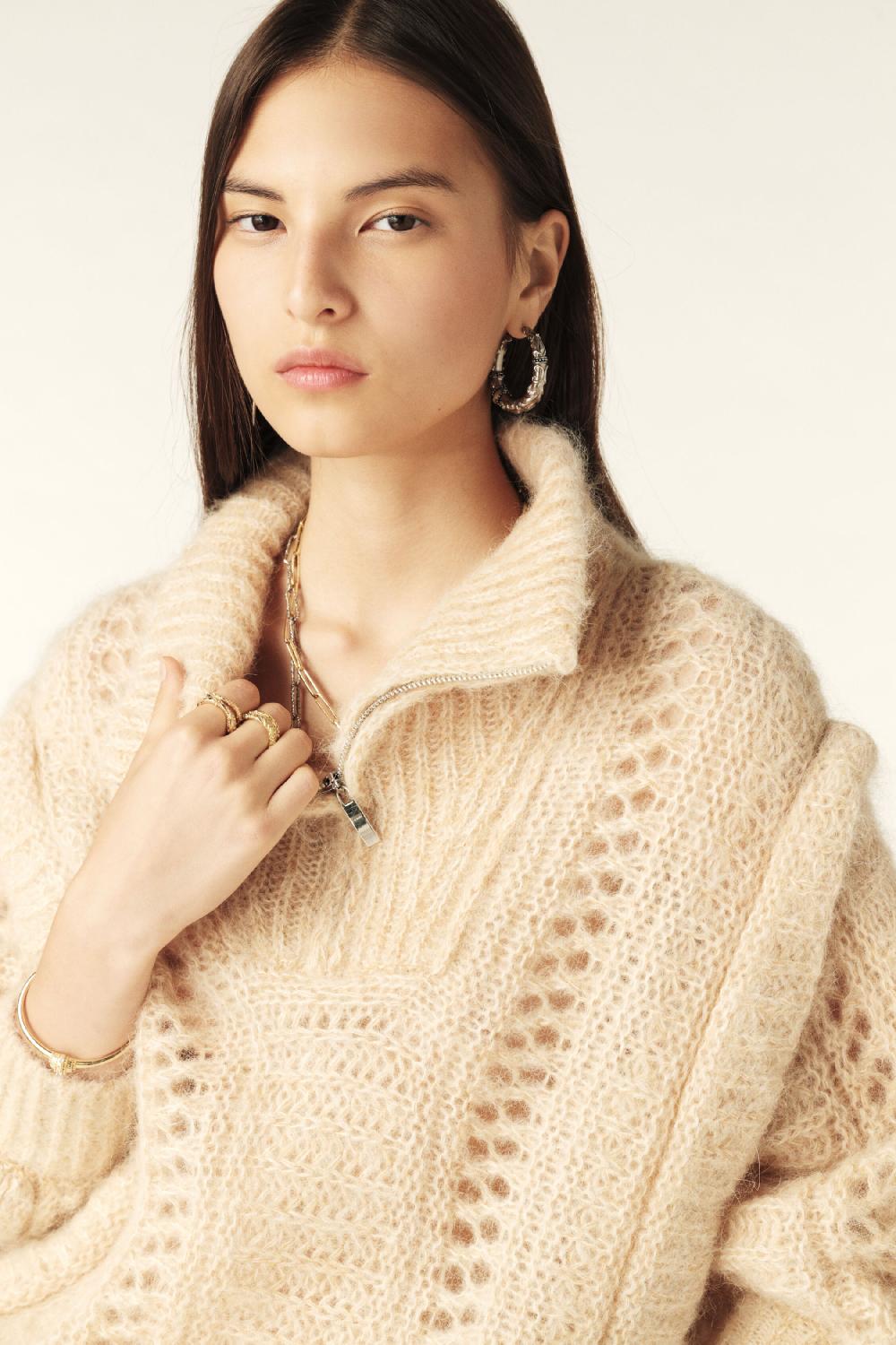 Ba&sh Pull Camionneur Balazo Jaune