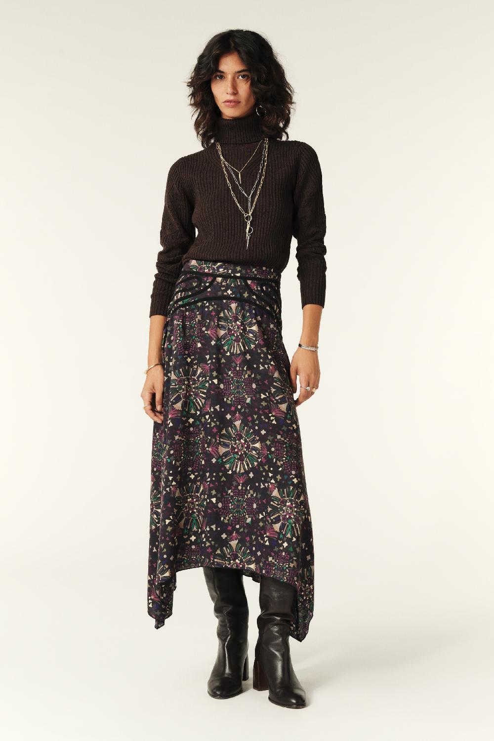 Ba&sh Pull Col Roulé Aron Marron