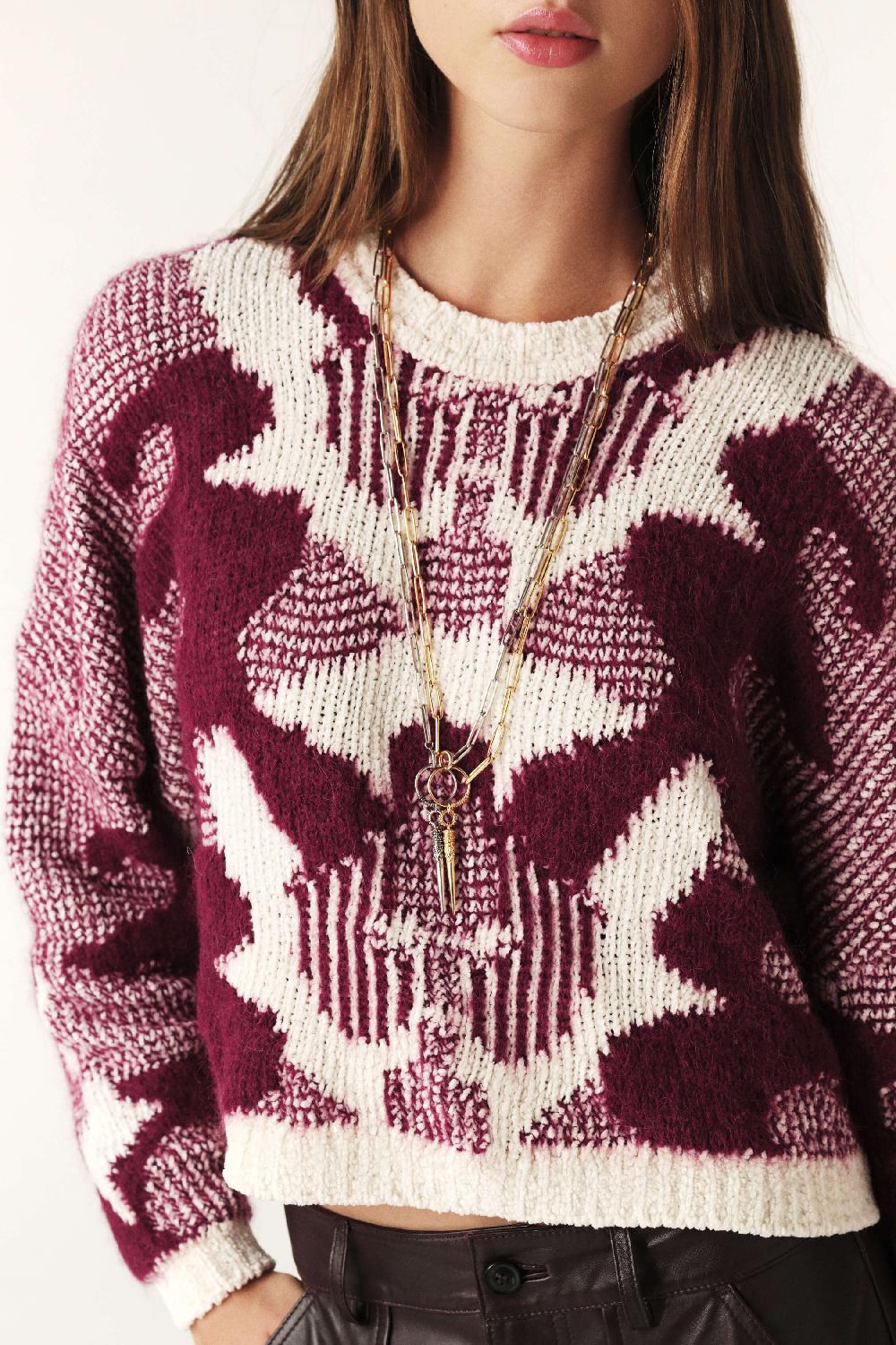 Ba&sh Pull DéCoré Rora Rouge