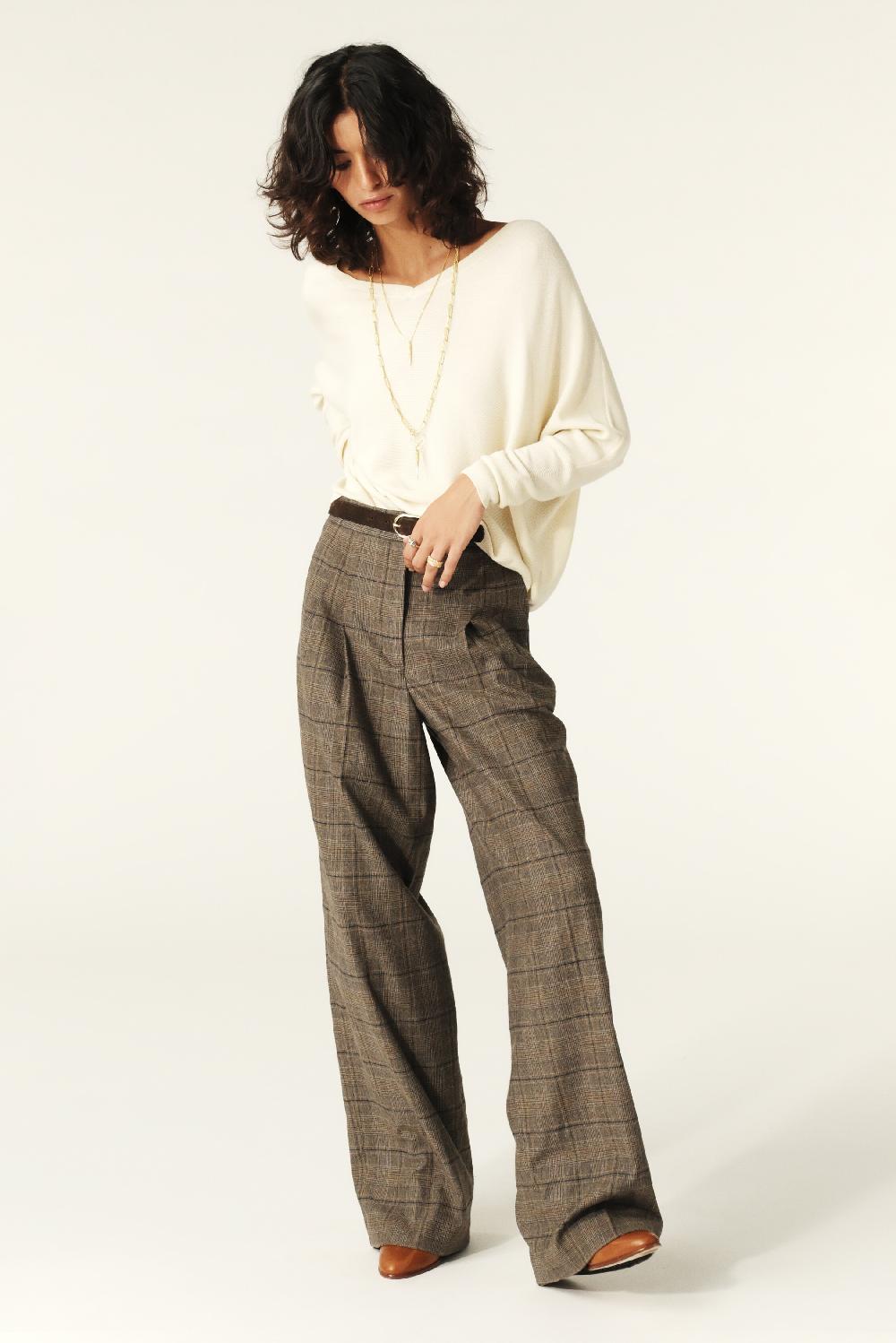 Ba&sh Pull Dos-Nu Elsy Blanc Ecru