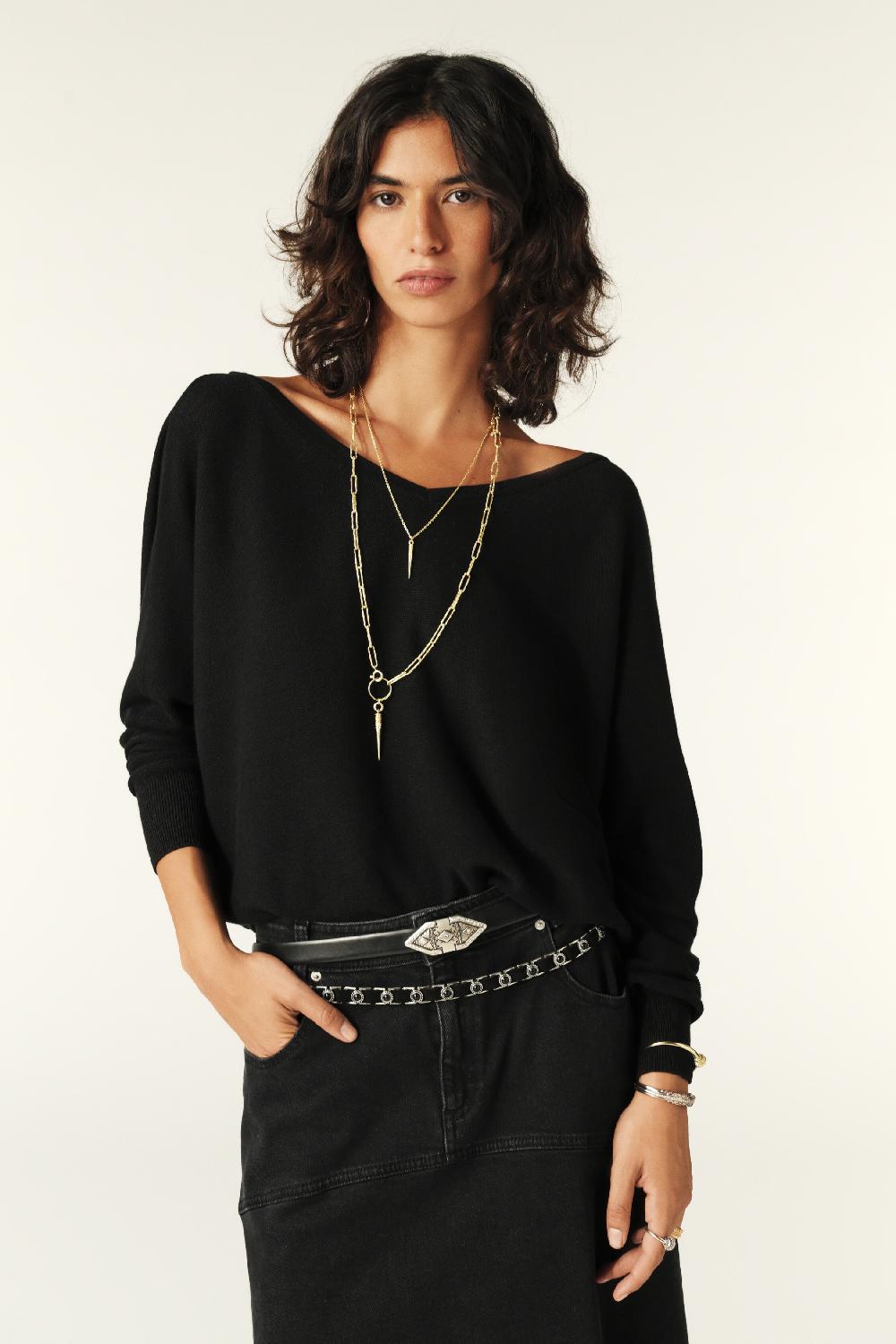 Ba&sh Pull Elsy Noir