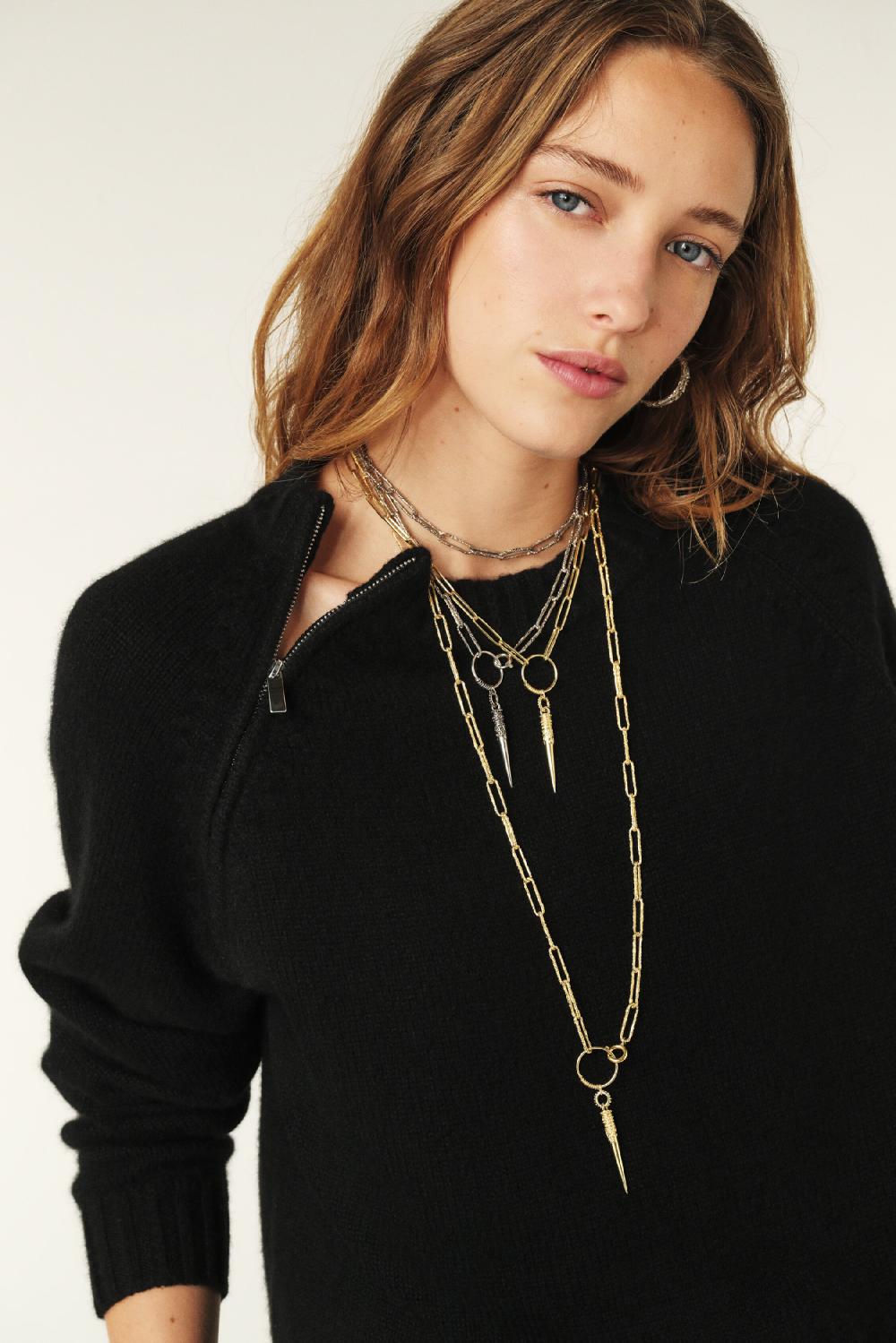 Ba&sh Pull En Cachemire Corvy Noir