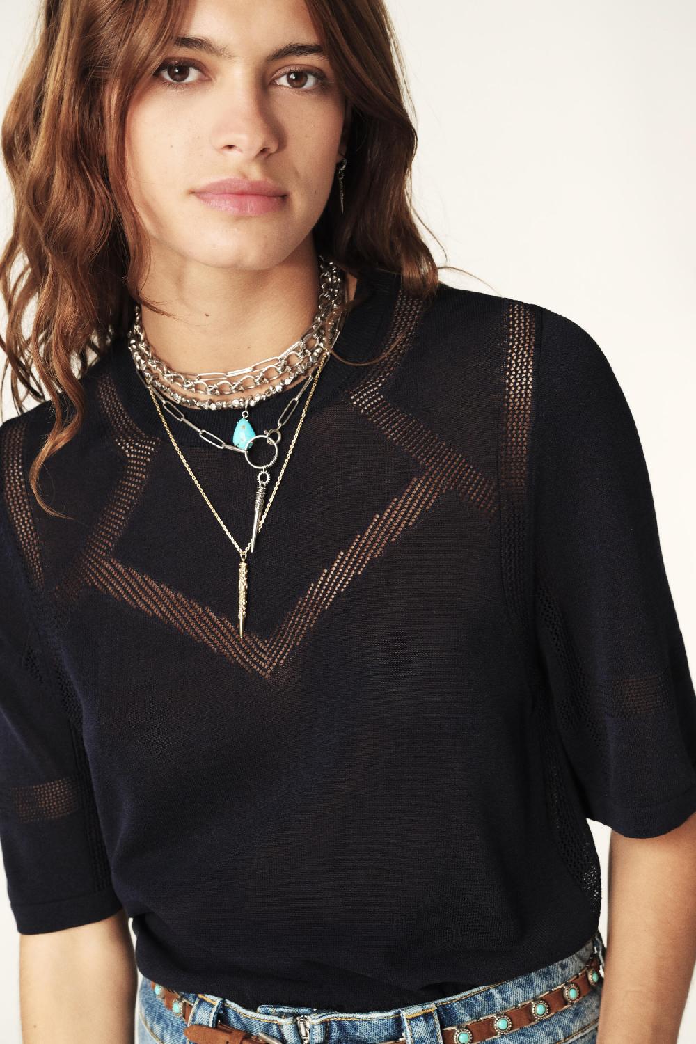 Ba&sh Pull Manches Courtes Scira Marine