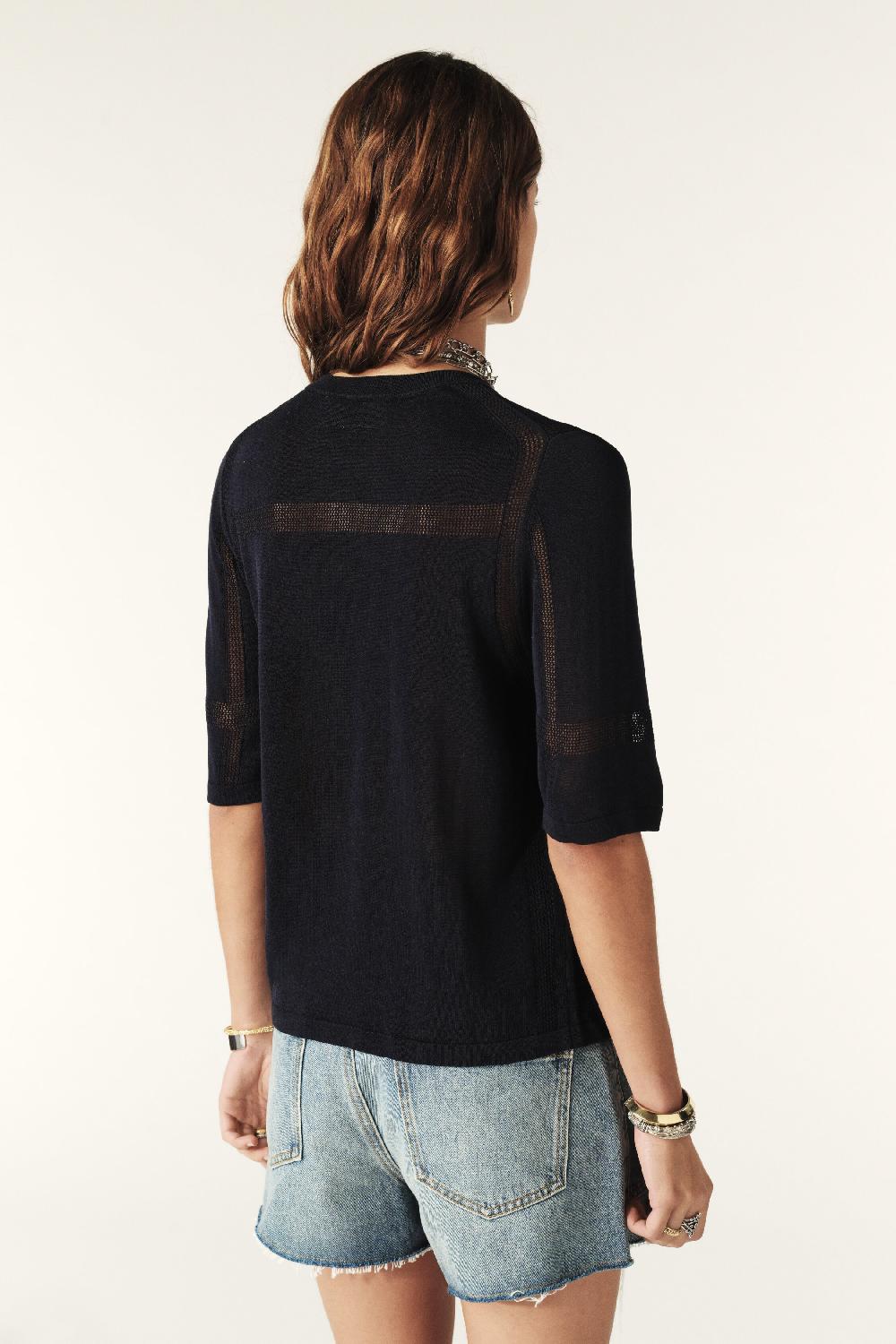 Ba&sh Pull Manches Courtes Scira Marine