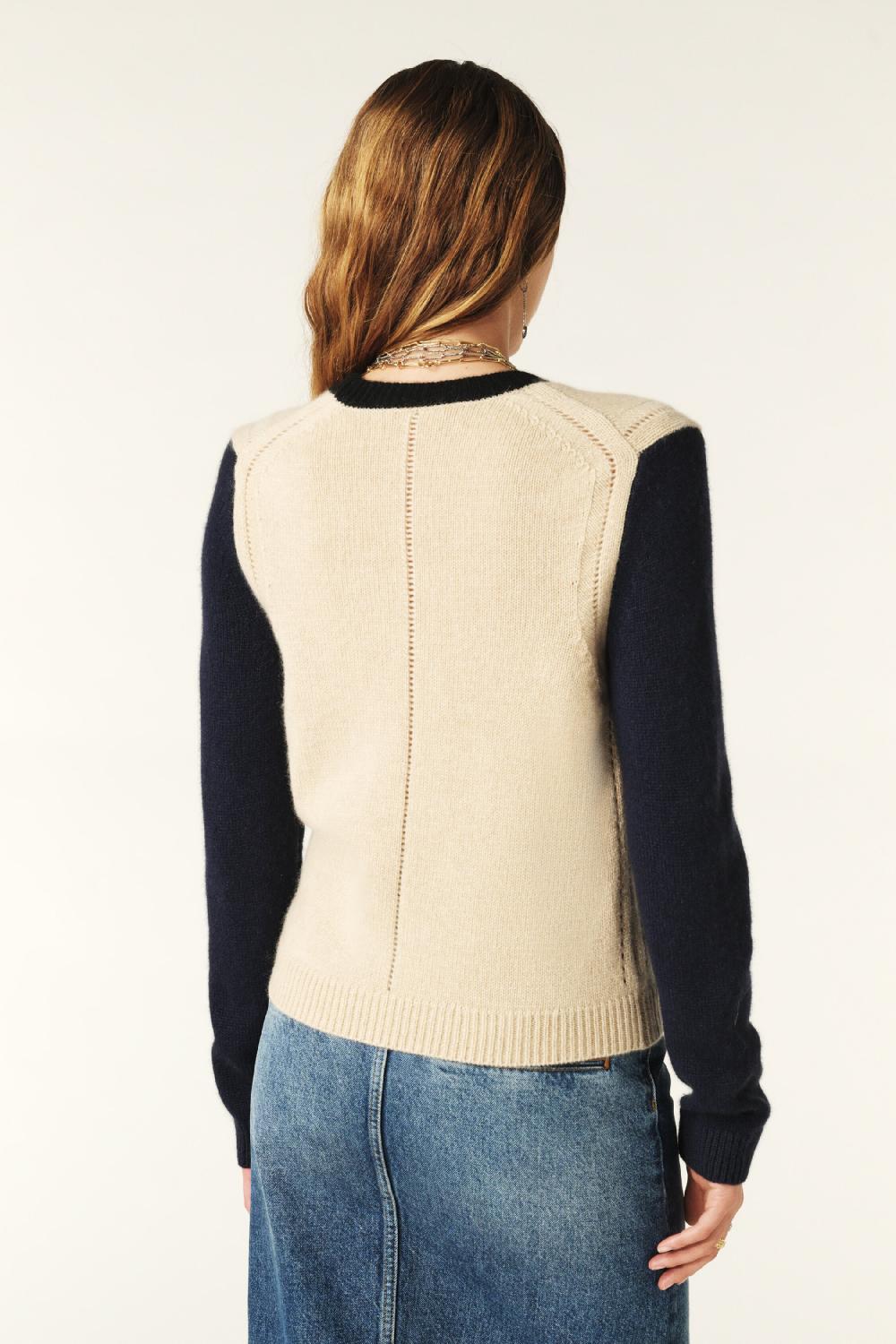 Ba&sh Pull Manches Longues Calora Beige