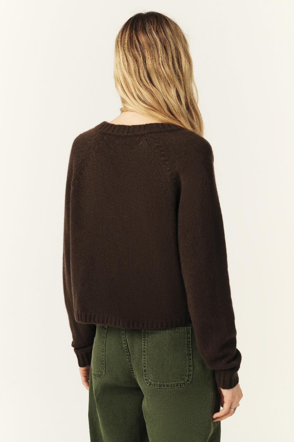 Ba&sh Pull Manches Longues Corvy Chocolat