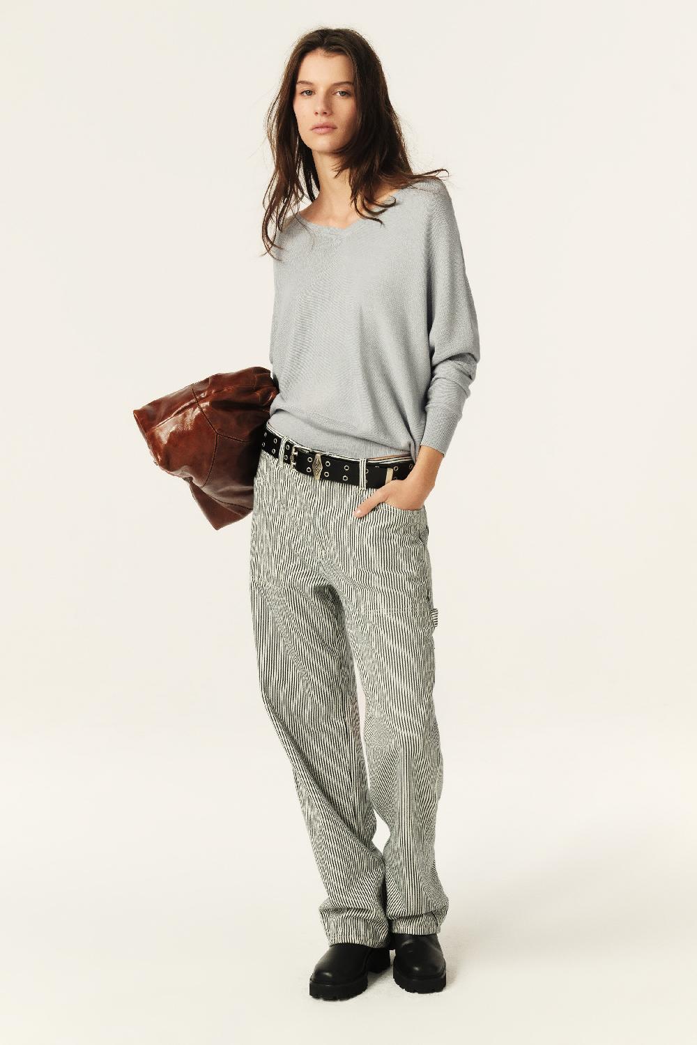 ba&sh Pull Manches Longues Elsy Bleu