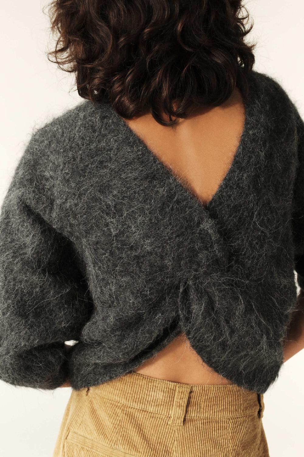 ba&sh Pull Manches Longues Fill Carbone