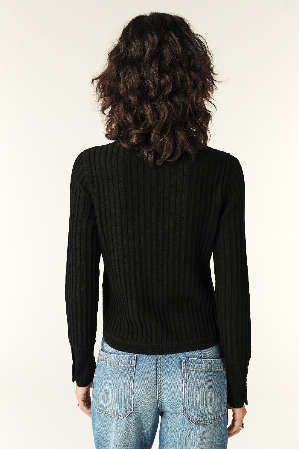 Ba&sh Pull Manches Longues Jinie Noir