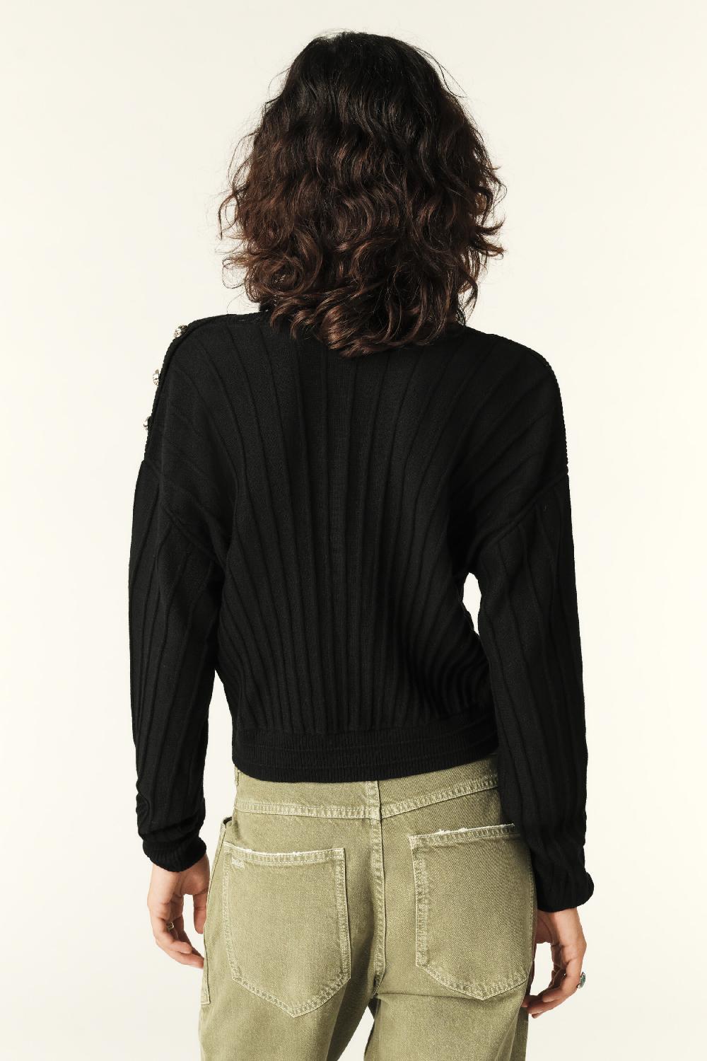 Ba&sh Pull Manches Longues Jynx Noir