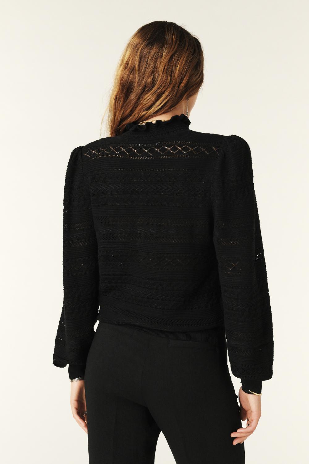 Ba&sh Pull Manches Longues Vinnie Noir