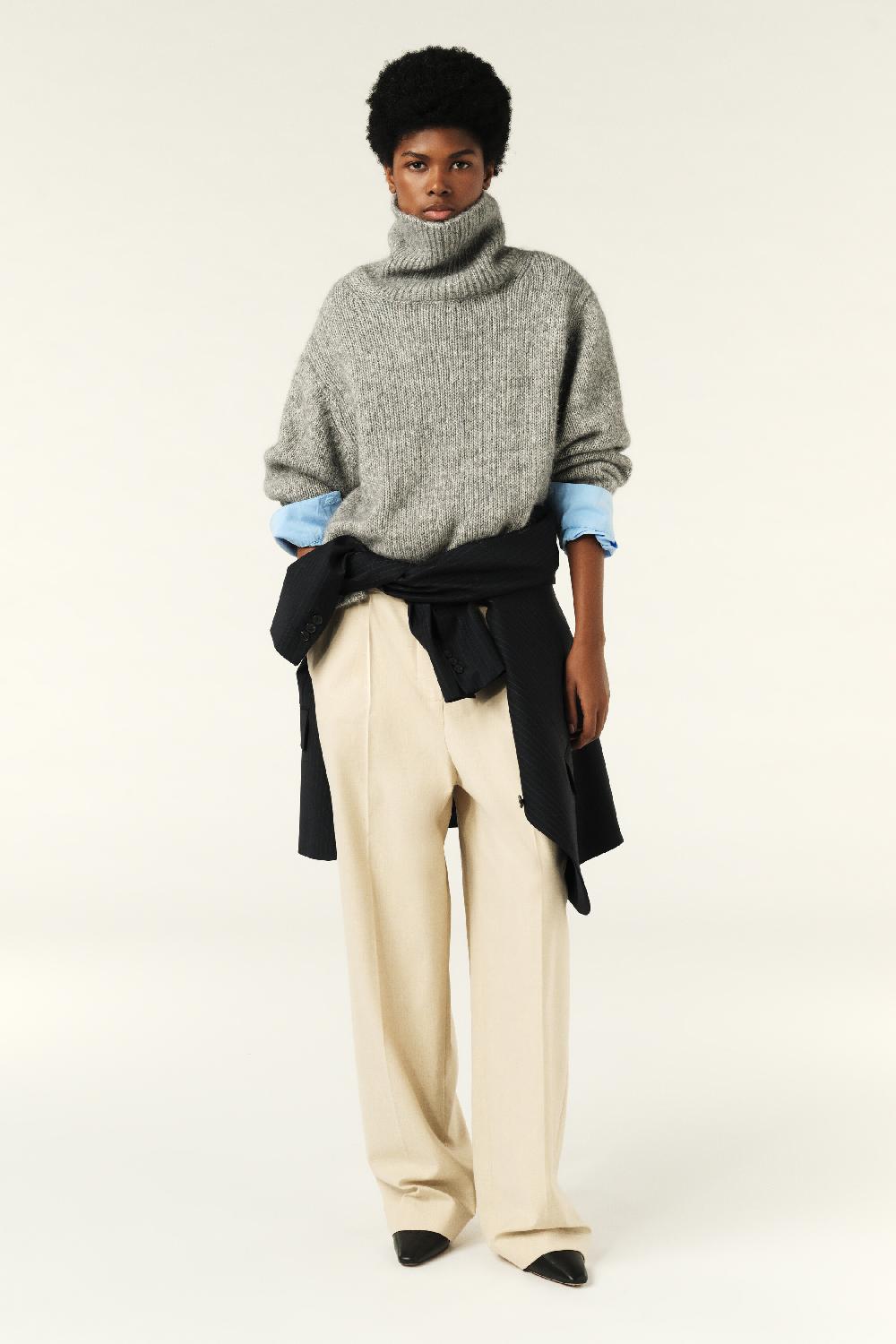 Ba&sh Pull Oversize Alovie Gris