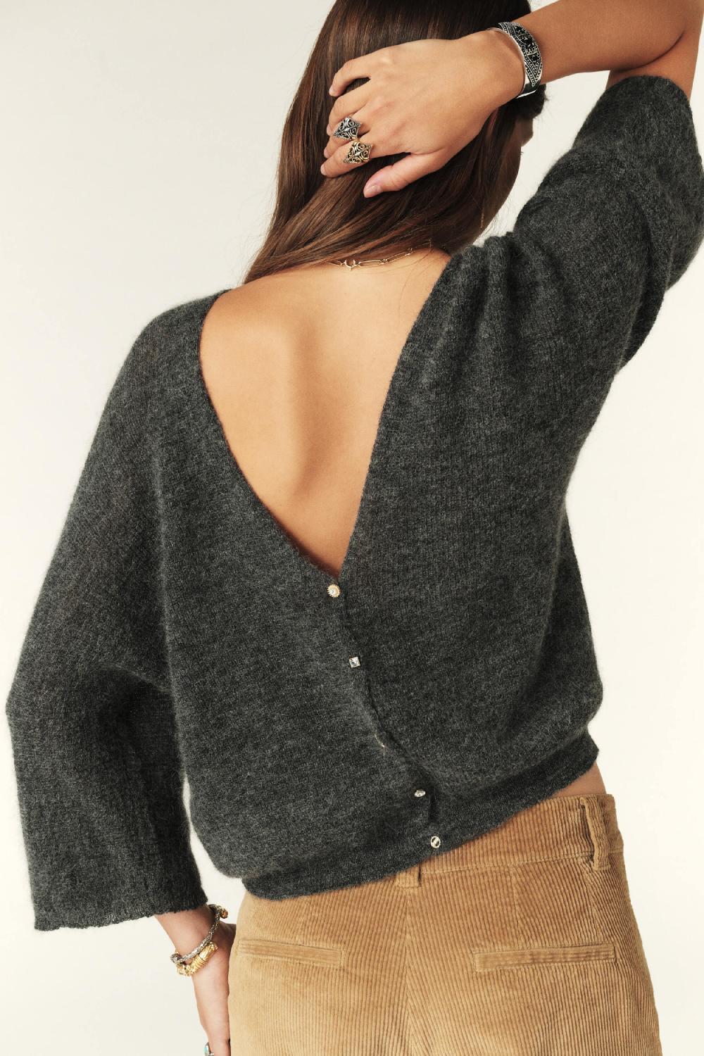 Ba&sh Pull RéVersible Isaac Gris