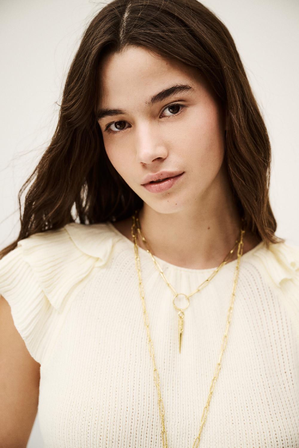 Ba&sh Pull Valeria Blanc Ecru