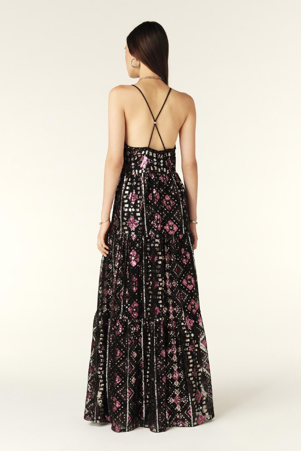 Ba&sh Robe à Bretelles Penelope Noir