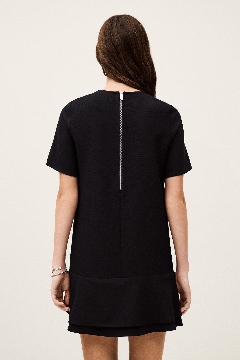 Ba&sh Robe à Godets Ilona Bleu Nuit