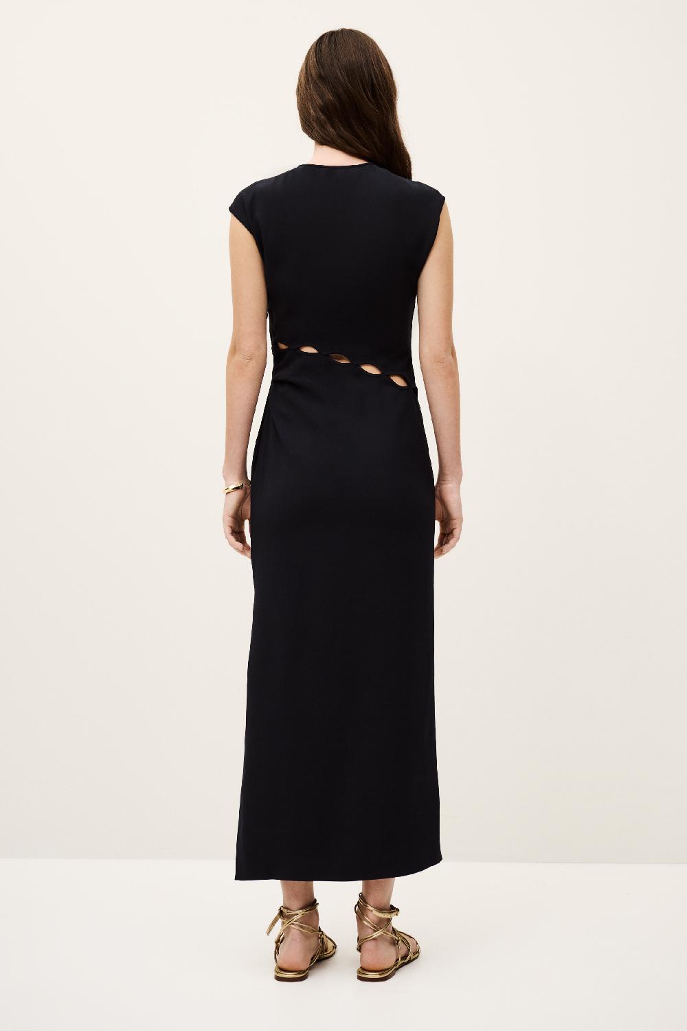 Ba&sh Robe Chassy Bleu Nuit